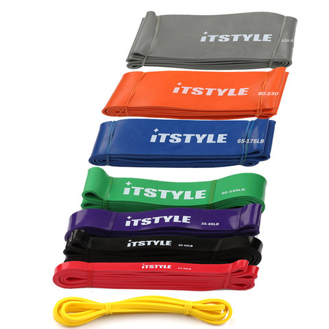 ITSTYLE Resistance Bands 208CM 8 Level Crossfit latex Loop Strap Expander Power Lifting Rubber Pull Up Strengthen Muscles Rope ► Photo 1/6