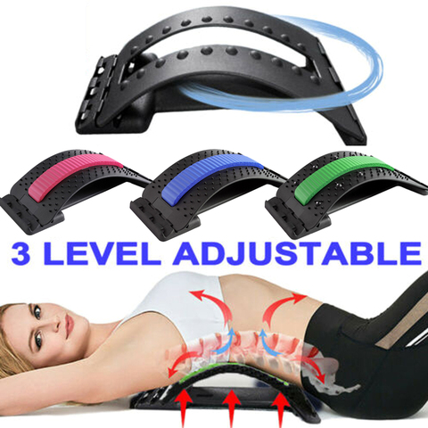 Adjustable Lumbar Relief Back Stretcher Device Back Pain Relief Massager Stretcher Support Equipment Spine Posture Corrector ► Photo 1/1