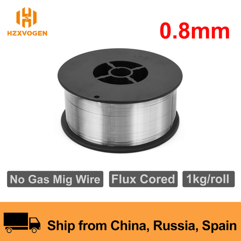 HZXVOGEN 0.8mm Mig Wire Flux Cored Self-Shielded 1kg No Gas Wires Iron Welding Carbon Steel Gas-Less Mig Welder Accessories ► Photo 1/6