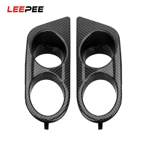 LEEPEE 1 Pair Front Bumper Plastic Car Fog Light Covers  Dual Hole For BMW E46 M3 2001-2006 Surround Air Duct  Car styling ► Photo 1/6