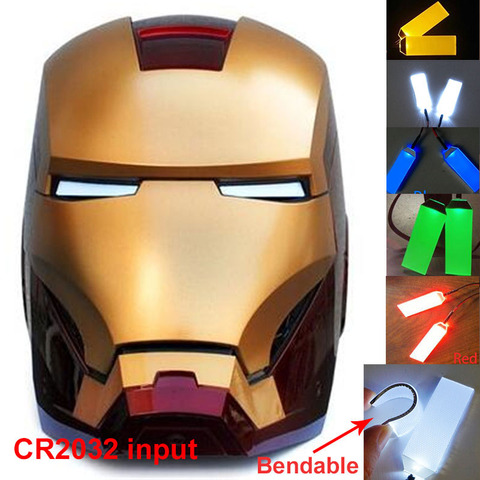 DIY Bendable LED Light Eyes Kits For 1:1 Batman Iron Man Helmet Halloween Eye Light Mask Cosplay Prop Accessories Cr2032 Style ► Photo 1/6