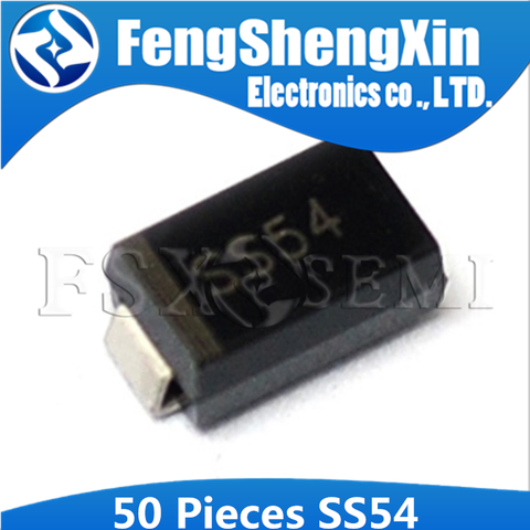 50pcs/lot 1N5824  IN5824 SS54 SR540 5A 40V DO-214AC SMA Schottky diode ► Photo 1/1