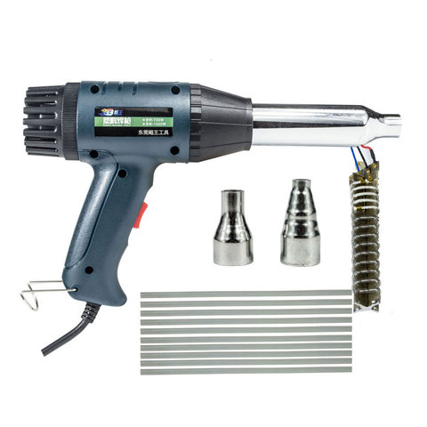 Plastic welding hot air gun kit hair dryer for soldering plastic temperature adjustable automobile bumper repair tool heat gun ► Photo 1/6