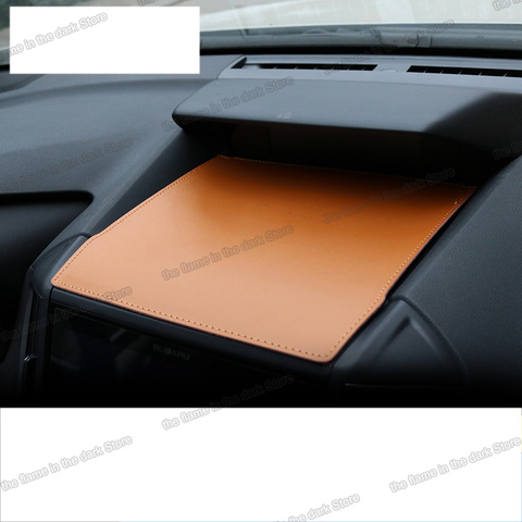 lsrtw2017 fiber leather car dashboard cellphone mat for subaru forester xv 2013 2014 2015 2016 2017 2022 ► Photo 1/4