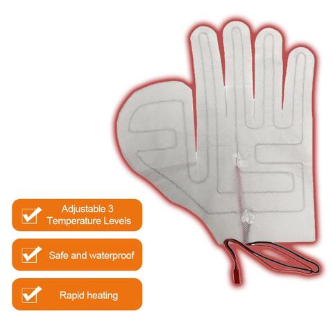 Glove Heating Sheet Composite Fiber DC 7.4V USB Temperature Adjustment Electric Heating Pads For Winter Motorcycle Heated Gloves ► Photo 1/6