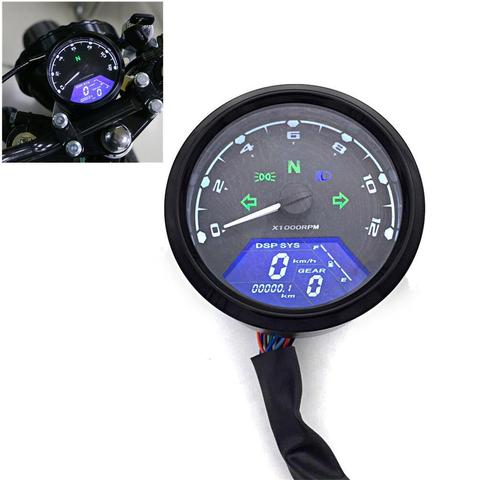 Motorcycle Meter LED Digita Indicator Light Tachometer Odometer Speedometer Oil Meter Multifunction With Night Vision Dial ► Photo 1/6