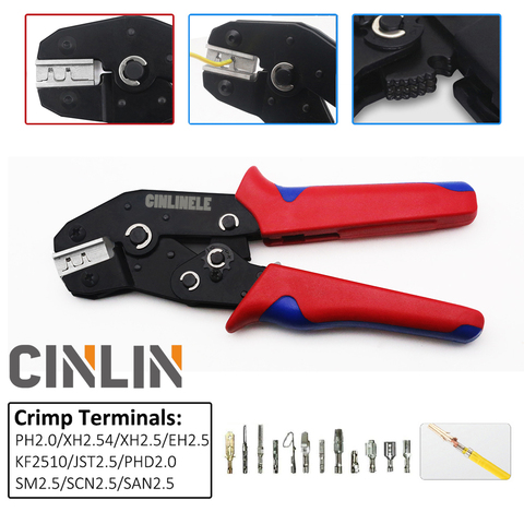 0.08-0.5mm 28-20AWG SN-01BM Terminals Crimping Tools Robust Crimper Dies for PH2.0 XH2.54 KF2510 JST2.5 PHD2.0 SM2.5 SCN/SAN2.5 ► Photo 1/5