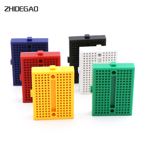 6PCS SYB-170 Universal Solderless Prototype Breadboard 170 tie-points Mini Breadboard kit for Arduino ► Photo 1/6