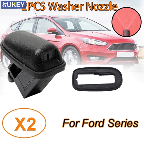 XUKEY Front Windshield Wiper Spray Nozzle For Ford Focus MK 3 Fiesta MK 5 For Mondeo MK 4 C-max MK4 2011 2012 2013 2014 2015 ► Photo 1/6
