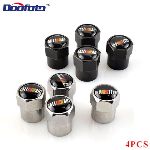 Doofoto 4x Car Wheel Tire Valve Caps Stem Case For Mitsubishi Ralliart Outlander 3 Asx Lancer 10 Pajero Sport Car Accessories ► Photo 1/6