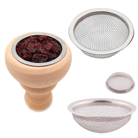 2Pcs Stainless Steel Hookah Filter Screen Shisha Bowl Chicha Nargile Carbon Barrier Cigarette Accessories Tobacco Smoking ► Photo 1/6