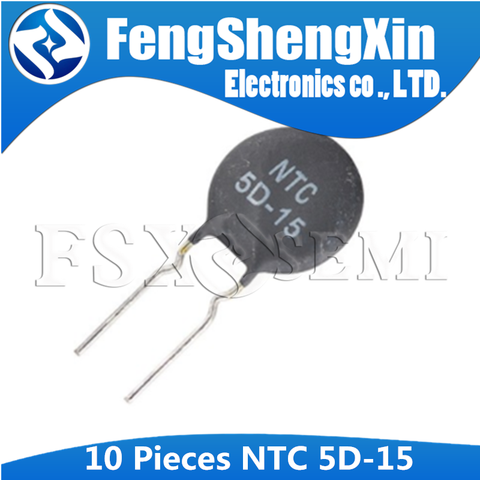10pcs Thermistor Resistor NTC 5D-15 5D15 Thermal Resistor 15mm ► Photo 1/1