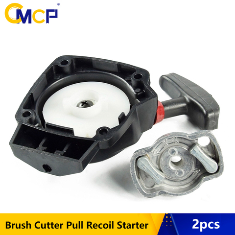 2pcs Brush Cutter Pull Recoil Starter Fit 1E34F Grass Cutter hedge trimmer starter Lawn Mower Parts ► Photo 1/6