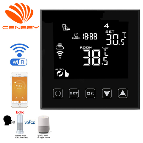 термостат thermostat wifi termostato wifi smart thermostaat programmable heating thermostats gas boiler room thermostat  alexa ► Photo 1/4