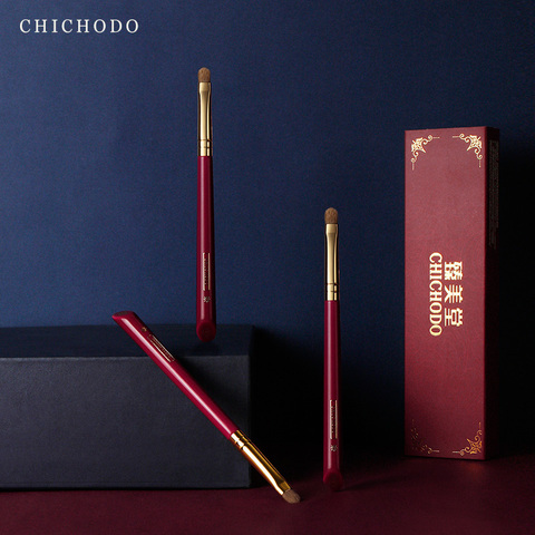 CHICHODO makeup brush-Luxurious Red Rose series-high quality weasel tail hair eyeshadow brush-natural hair cosmetic pen-beauty ► Photo 1/6