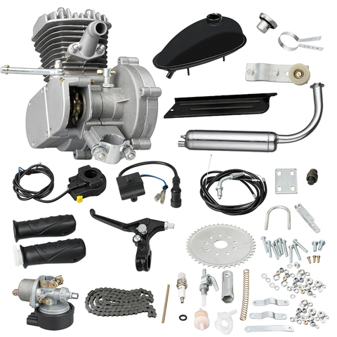 Bike Engine Kit 80CC Motorized Bicycle Conversion Gas Petrol Motor Complete With Mechanical Speedmeter 2-Stroke 1Cylinder ► Photo 1/6