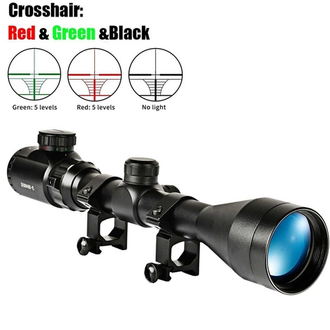 3-9x40EG Optic Hunting Riflescope with Red/Green Illuminated for Air Rifle Optics Hunting Sniper Scopes Sight W/Pair 21 ► Photo 1/6
