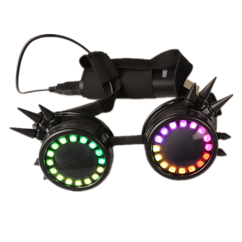 Pixel Pro LED Goggles Kaleidoscope Lenses Over 350 Modes Intense Lights ► Photo 1/6