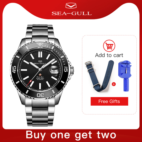 Seagull men's watch Upgraded ceramic Ocean Star 200 meters waterproof 2022 new fashion automatic mechanical watch 416.22.1201 ► Photo 1/6