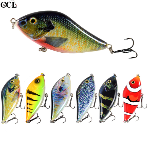 4inch 1.6oz Hard Jerkbait Slow Sinking NO.2 Nickel Hooks For Seawater Freshwater With 3D Eyes Fishing Lures For Shad Troute Pike ► Photo 1/6