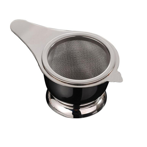 Hot Sale Stainless Steel Tea Strainer Fine Mesh Chinese Kung Fu Tea Leaf Funnel Filter Kitchen Accessories Funnel Filter Tea ► Photo 1/5