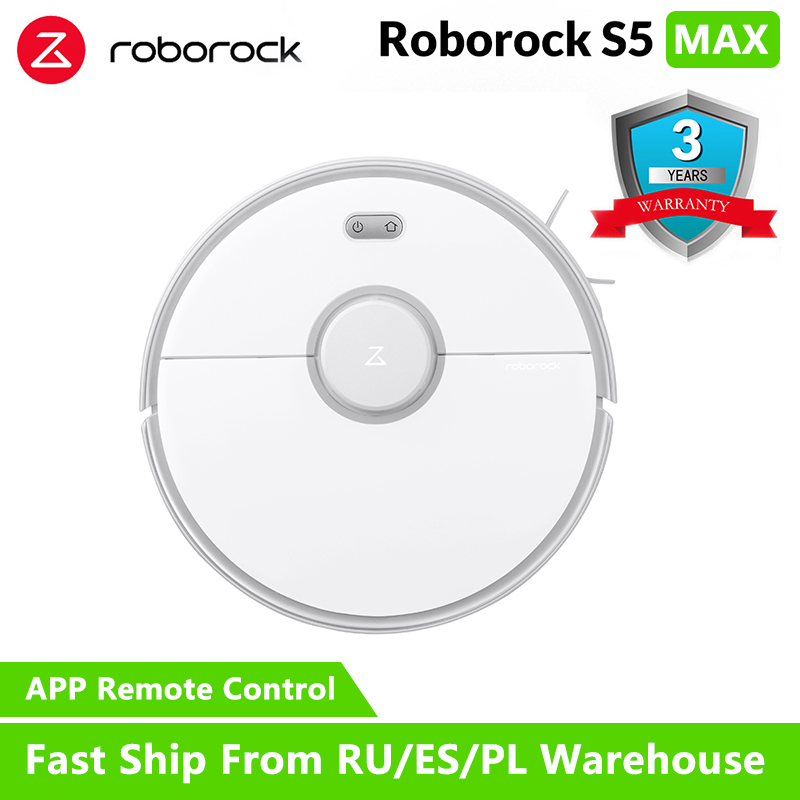 Price History Review On Roborock S5 Max Xiaomi Robot Vacuum Cleaner For Home Smart Sweeping Robotic Cleaning Mope Upgrade Of Roborock S50 S55 Mi Robot Aliexpress Seller Mijia Global