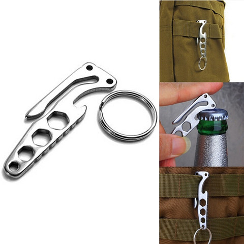 EDC Multi Tool Carabiner Multifunctional Pocket Clip Hook Keychain Camp Hanging Suspension Hike Mountain Climb Outdoor ► Photo 1/1