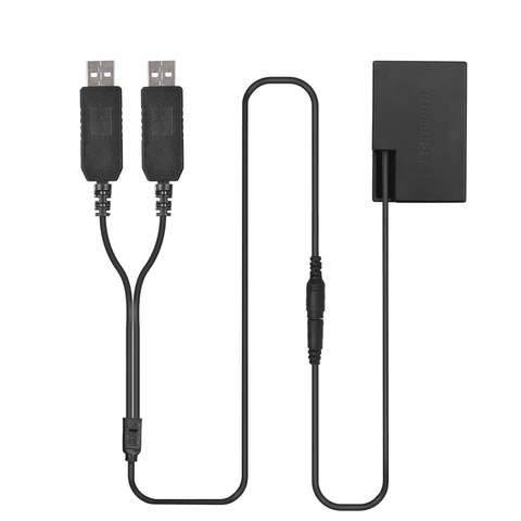 Andoer Dual USB Power Adapter DC Coupler Replacement DR-E17 Dummy Battery Pack for Canon 77D/200D/750D/760D/800D Cameras ► Photo 1/6