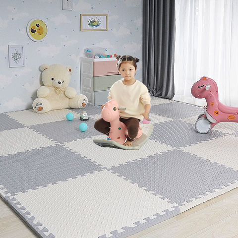 Latest Color Baby Foam Crawling Mat Children EVA Educational Toys Kids Soft Floor Game Mat Chain Fitness Brick Gym Game Carpet ► Photo 1/6