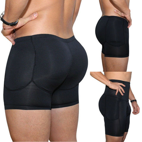 2022 Mens Butt and Hip Enhancer Booty Padded Underwear Panties Body Shaper Butt Lifter Panty Stomach Molded Shapewear Boxers ► Photo 1/6