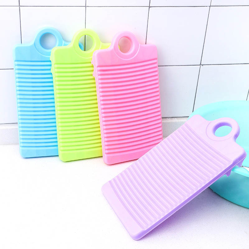 Mini Portable Washboard Antislip Laundry Accessories Washing Board Plastic Cloth 