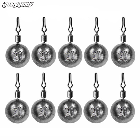 10pcs 3.5g 5g 7g 10g 14g 18g 20g Fishing Weight Lead Sinkers For Drop Shot Fishing Tackle Accessories ► Photo 1/6