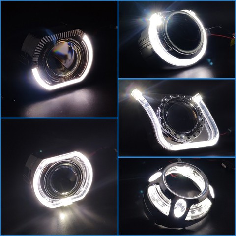 Angel Eyes Shrouds For Bi-Xenon Projector Lens 3.0 Hella 3R/Q5 Mask Covers Bezels Headlight Lenses Car Accessories Retrofit DIY ► Photo 1/6