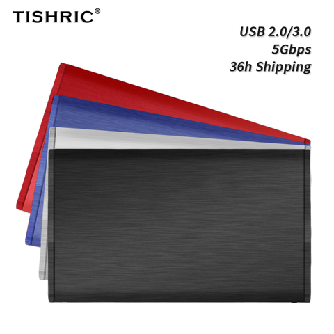 TISHRIC Aluminum 5Gbps HDD Case USB 3 Adapter For SSD External Hard Disk Drive HDD Box/Enclosure Pocket 2.5 HD Optibay ► Photo 1/6