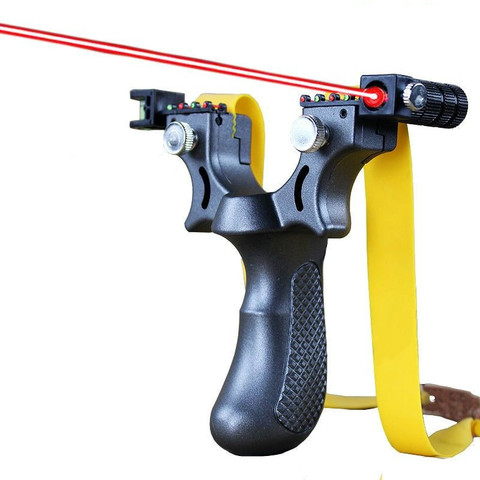 New Resin Slingshot Catapult with Flat Rubber Band Outdoor Hunting Shooting Slingshot Laser Aiming Slingshot ► Photo 1/6