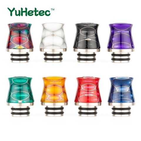 1PCS YUHETEC 510 Drip Tip Vase Shape Stainless Steel Epoxy Resin Honeycomb Heat Resistance Mouthpiece For TFV8 Baby Vape ► Photo 1/6