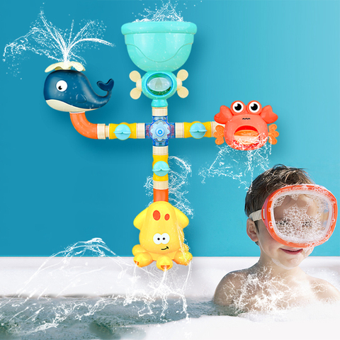 Baby Bath Toys Water Game Giraffe Crab Faucet Bathtub Shower Spray Toy for Kids Swimming Bathroom Summer Toys ► Photo 1/1