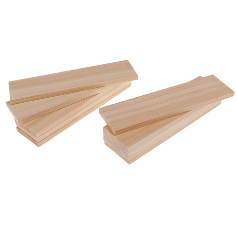 10 Pieces Shabby Chic Blank Rectangle pine wood Wood Shapes Wood Sign Plank ► Photo 1/6