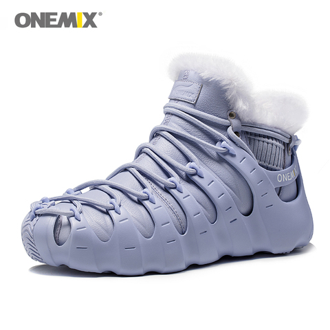 ONEMIX Men Winter Boots For Women Walking Shoes Outdoor Trekking Shoe No Glue Sneakers Autumn Winter Warm Keeping Shoes Men ► Photo 1/6