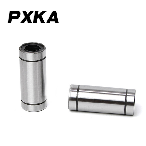 Free shipping 2pcs high quality optical axis linear motion bearing lengthened LM6 8 10 12 16 20 25 30 35 40 50 LUU ► Photo 1/5