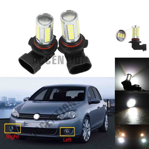 LED Car Fog Lamp Bulbs For VW Golf 6 MK6 2009 2010 2011 2012 2013 Front LED Fog Light Fog Lamp Bulbs ► Photo 1/6