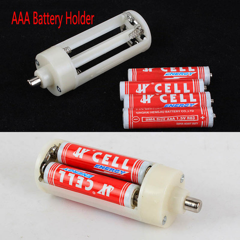 Cylindrical Type Plastic Battery Holder For 4 x AAA Battery Converter Box Flashlight Lamp Adapter Case Converter ► Photo 1/5
