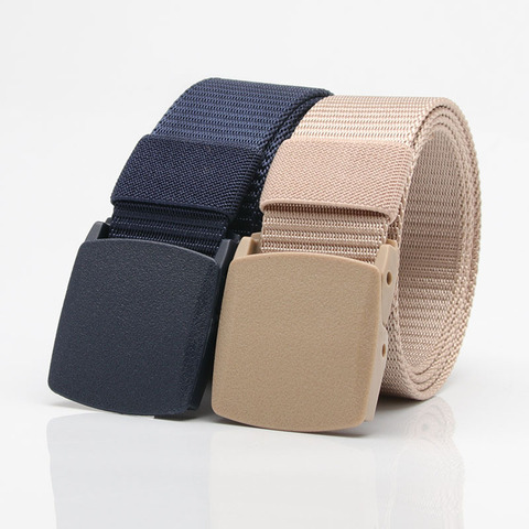 New Children's belts Plastic Buckle Nylon Boys Children Casual Tactical Belt Kids Waistband anti allergy students Waist Belt ► Photo 1/6