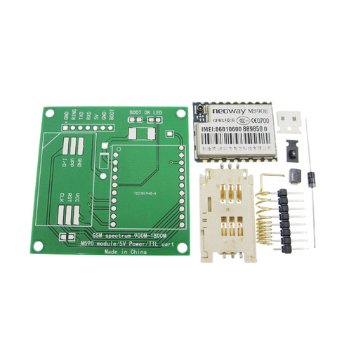 1set DIY KIT GSM GPRS 900 1800 MHz Short Message Service m590  M590E SMS module for project remote sensing alarm ► Photo 1/1