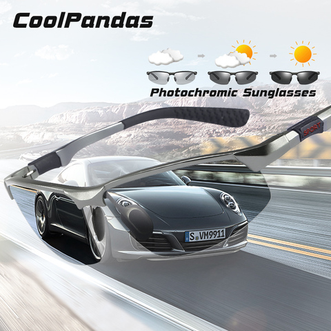 CoolPandas Brand Photochromic Sunglasses Men Polarized Chameleon Male Sport Sun Glasses Day Night Vision Driving zonnebril heren ► Photo 1/6