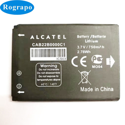 New CAB22B0000C1 CAB22D0000C1 CAB3010010C1 Battery For ALCATEL One Touch 2012D 2010D 2010X 2012D 2051D CA356 665 OT-2010 OT-665 ► Photo 1/4