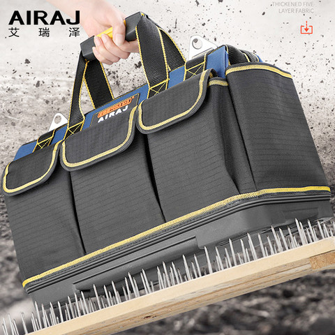 AIRAJ Upgrade Tool Bag 13/17/19/21 Inch Large Capacity Oxford Waterproof Wear-Resistant  Electrician Storage Bag ► Photo 1/6