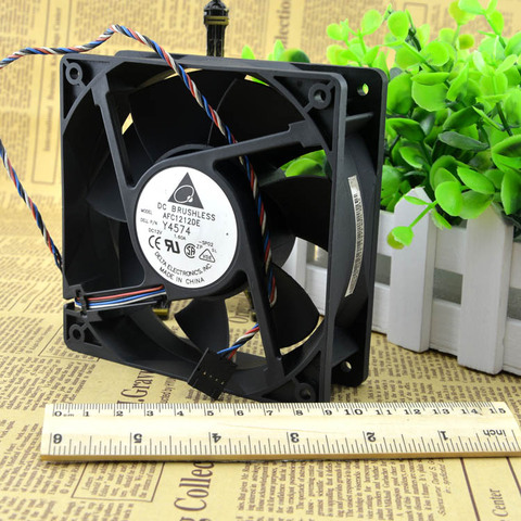 Delta AFC1212DE 12038 12cm 120mm DC 12V 1.6A pwm ball fan thermostat inverter server cooling fan ► Photo 1/4