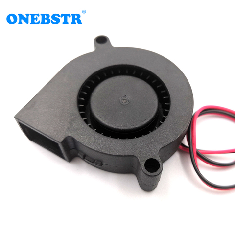 5015 Cooling Turbo Fan 5V 12V 24V Brushless 3D Printer Parts 2Pin For Extruder DC Cooler Blower Part Black Plastic Free Shipping ► Photo 1/6