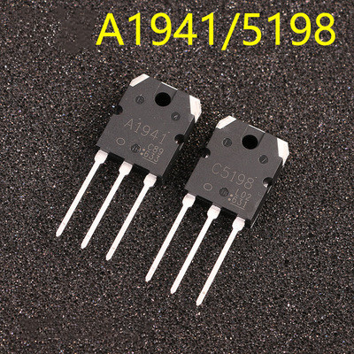 2PCS 1pairs 2SC5198 2SA1941 TO3P (1PCS A1941 + 1PCS C5198) TO-3P Transistor original authentic ► Photo 1/1